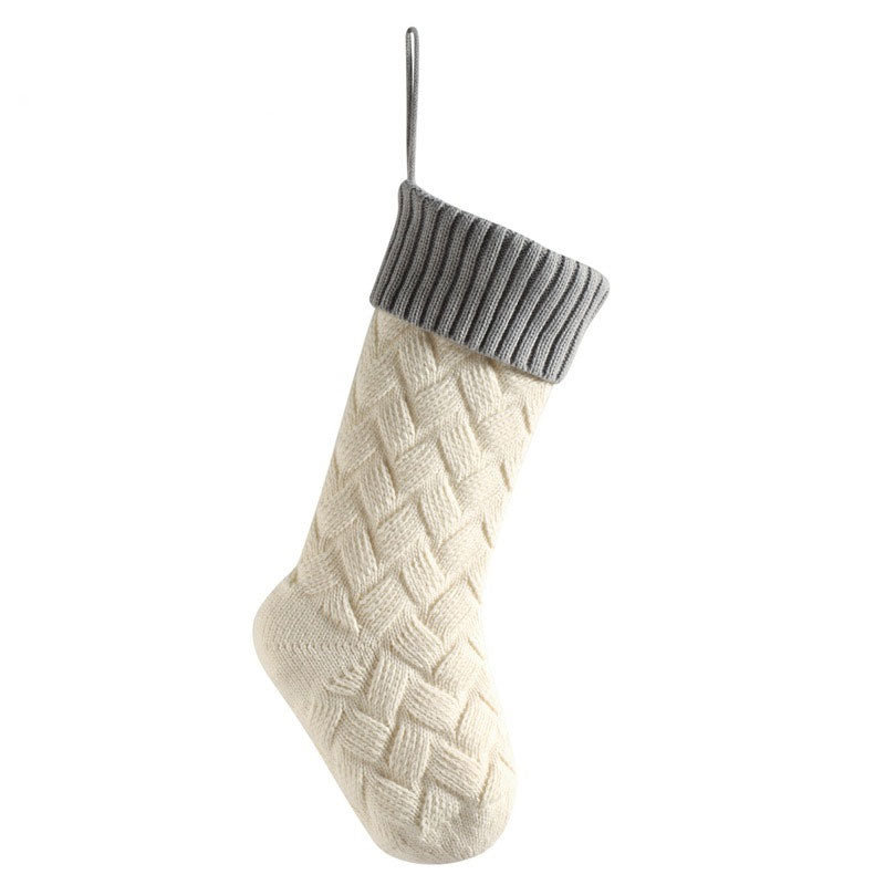 Personalized Embroidered Name Knitted Wool Christmas Stockings