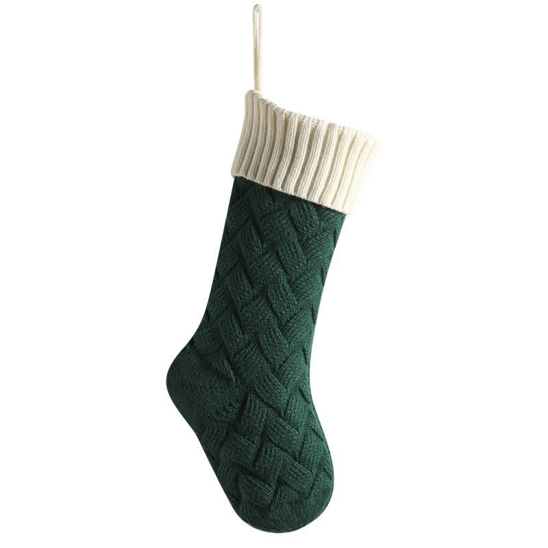 Personalized Embroidered Name Knitted Wool Christmas Stockings