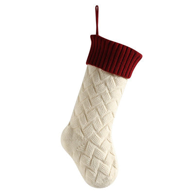 Personalized Embroidered Name Knitted Wool Christmas Stockings