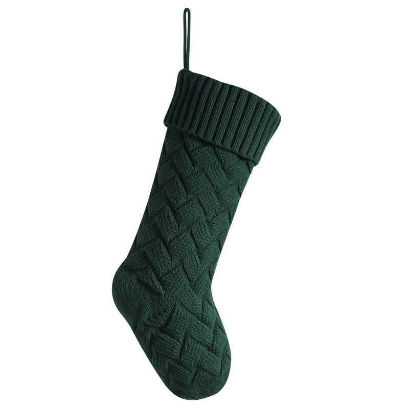 Personalized Embroidered Name Knitted Wool Christmas Stockings