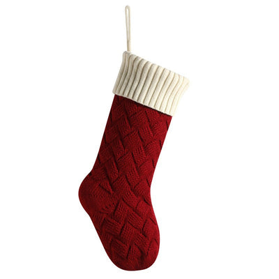 Personalized Embroidered Name Knitted Wool Christmas Stockings