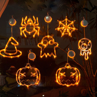 Halloween Pumpkin Lantern Decorations Halloween Suction Cup Lamp