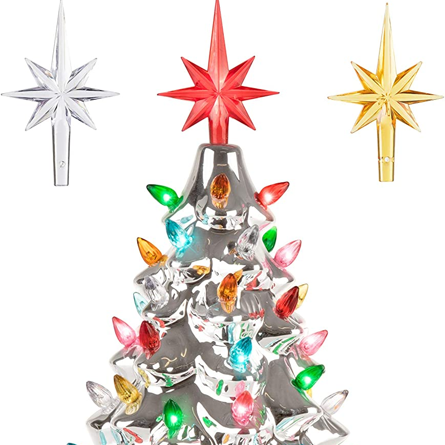 Halloween Legend Ceramic Tree, 9" Handcraft Cordless with Pumpkin Head