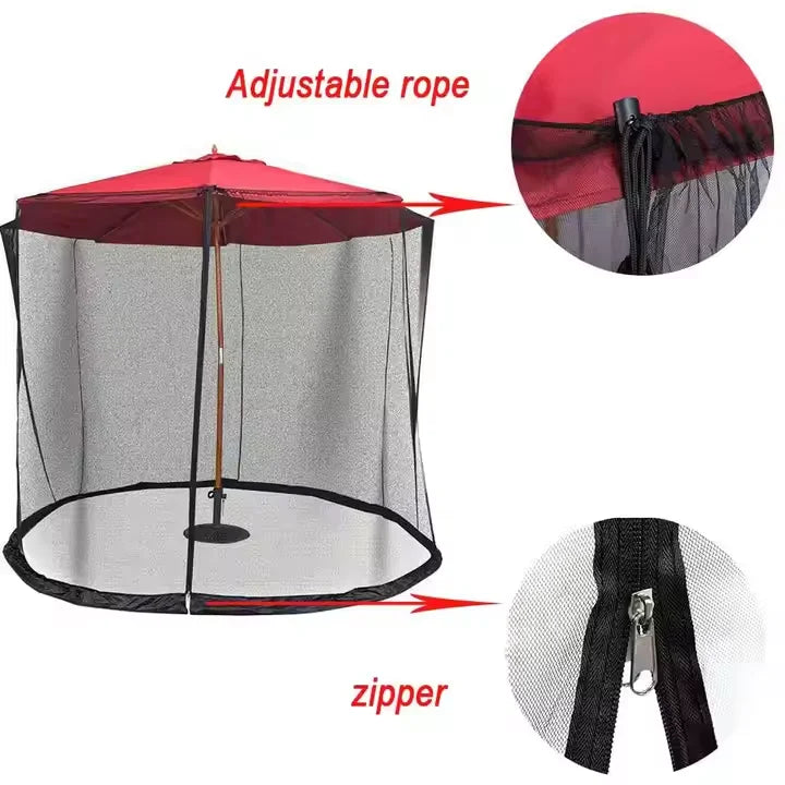 Sunshade Large Pavilion Hanging Patio Umbrella Mosquito Net