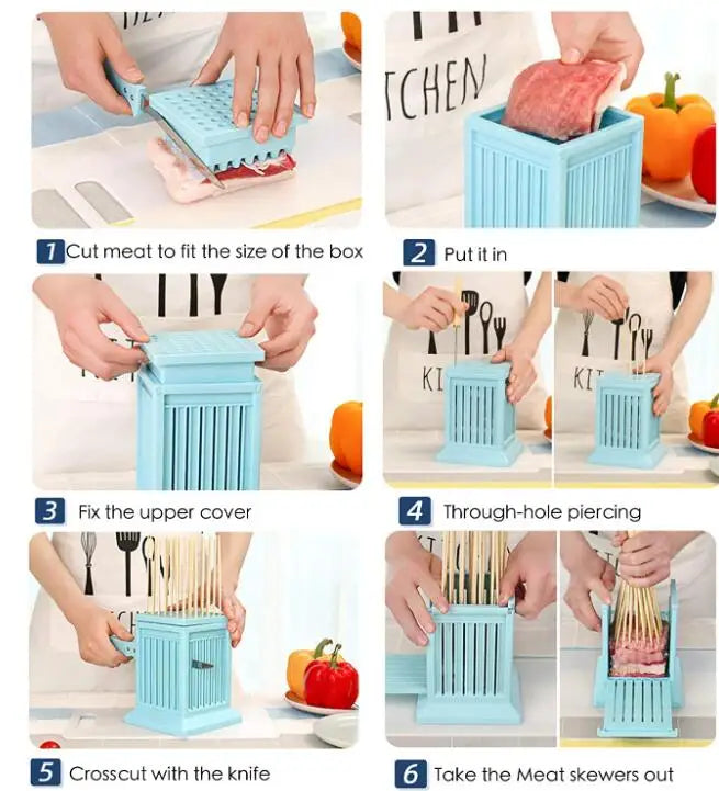 49 Holes Barbecue Skewer Tools BBQ Meat String Machines