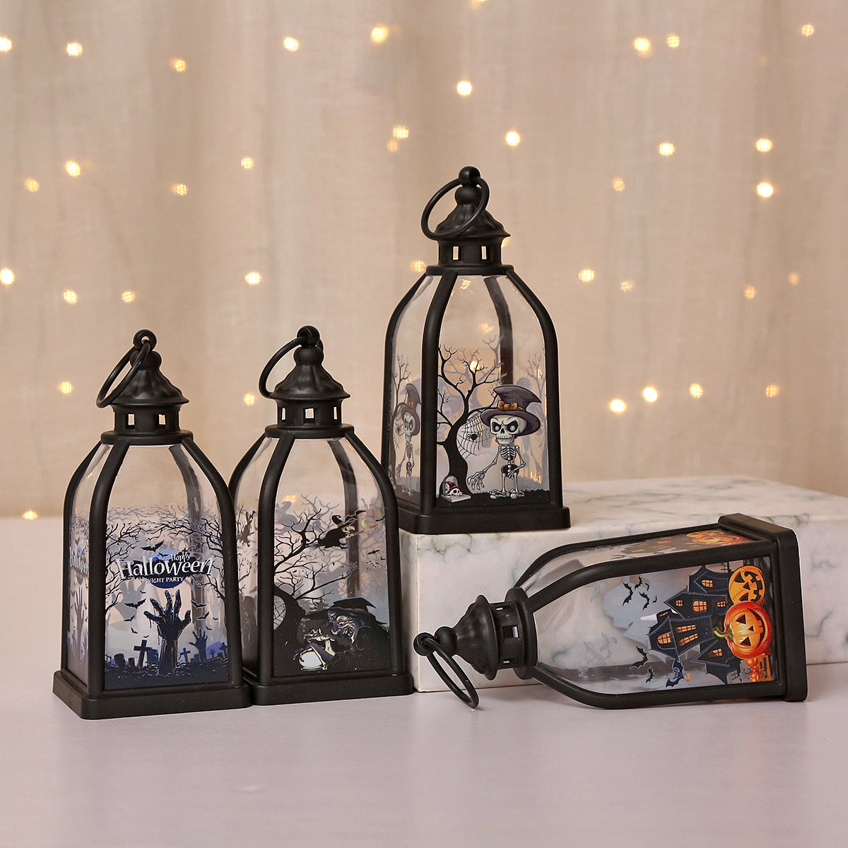 Halloween Pumpkin Lantern Portable Jack-O’-Lantern for Kids & Home Décor