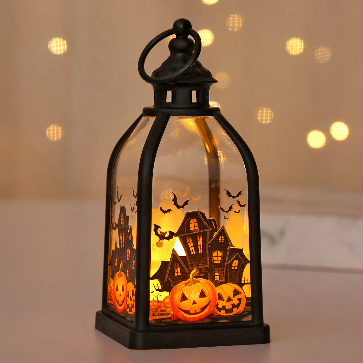 Halloween Pumpkin Lantern Portable Jack-O’-Lantern for Kids & Home Décor