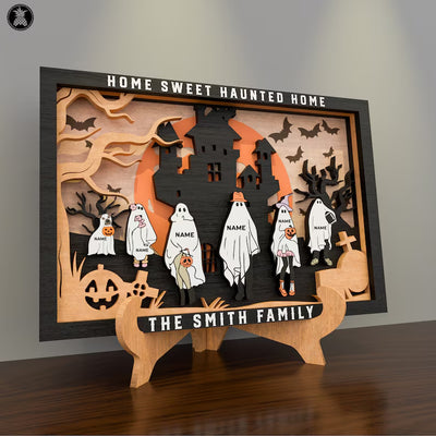 Ghost Family Personalized Halloween 3D decoration- 25*17cm