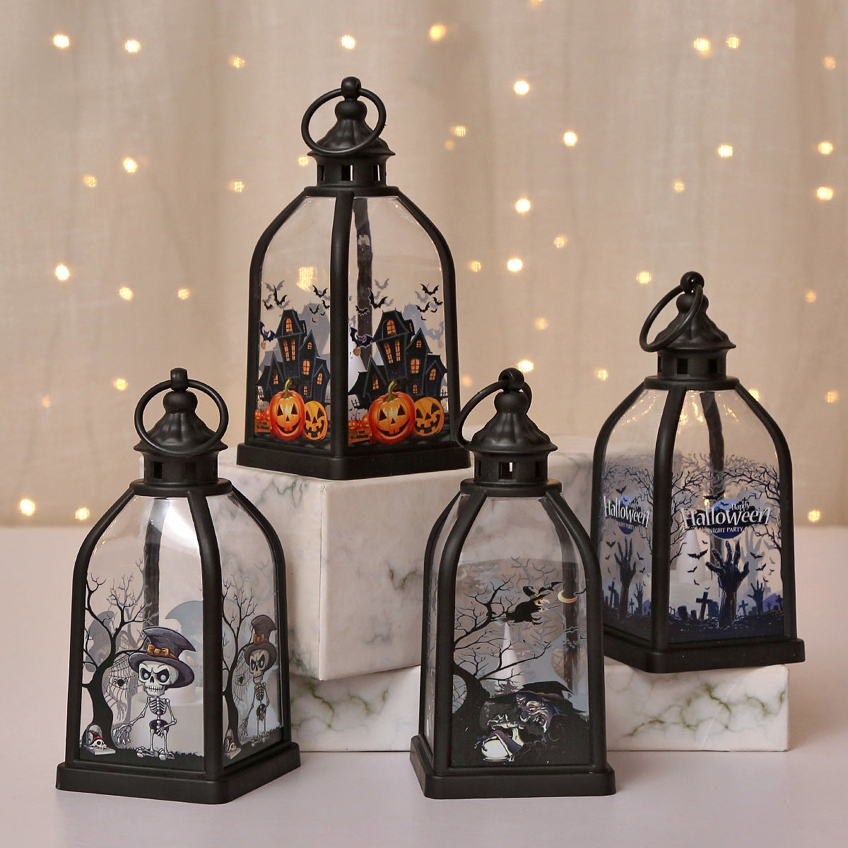 Halloween Pumpkin Lantern Portable Jack-O’-Lantern for Kids & Home Décor