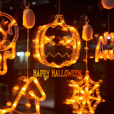 Halloween Pumpkin Lantern Decorations Halloween Suction Cup Lamp