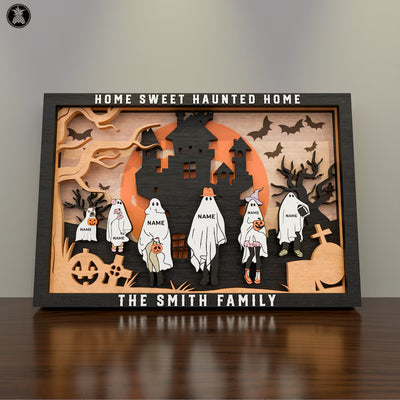 Ghost Family Personalized Halloween 3D decoration- 25*17cm