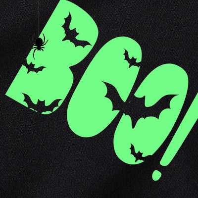 Family Matching Halloween Glow-in-the-Dark Black Cat Sweatshirts