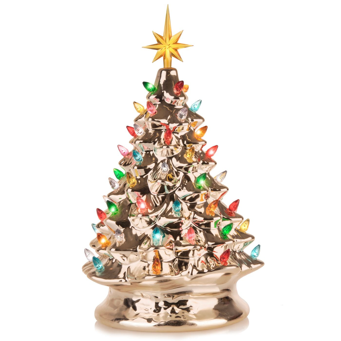 Halloween Legend Ceramic Tree, 9" Handcraft Cordless with Pumpkin Head