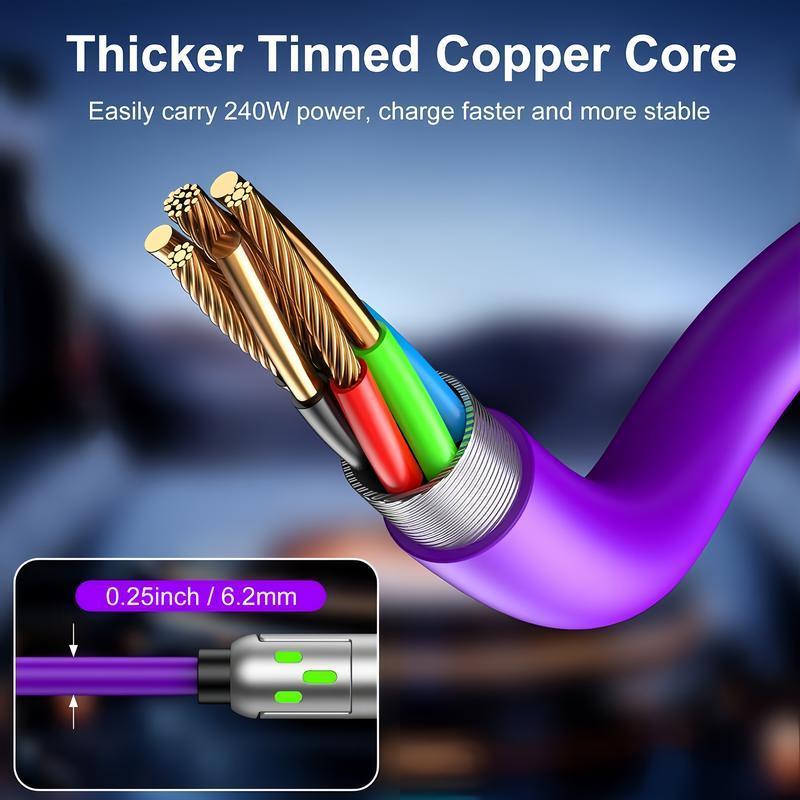 6.6ft 4-in-1 Multi USB Charging Cable with USB
