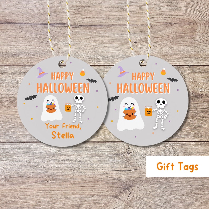 Personalized Halloween Gift Tags