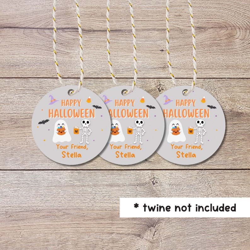 Personalized Halloween Gift Tags