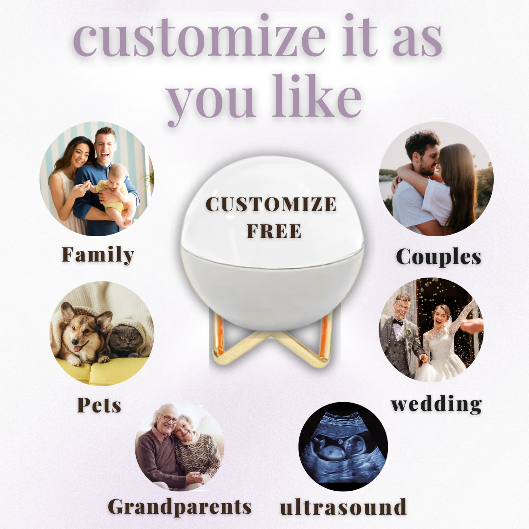 Magic Memory Crystal Ball – Personalized Photo & Video Keepsake Gift