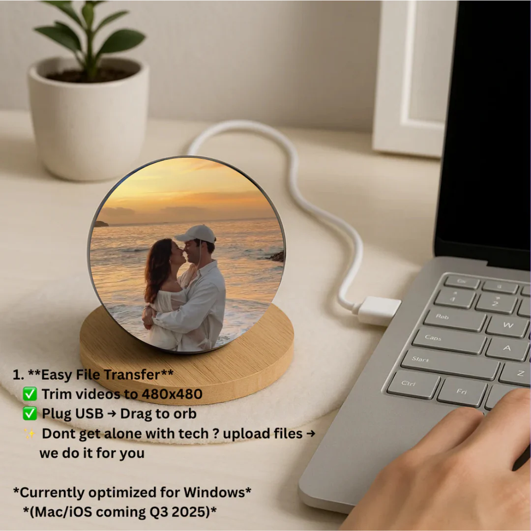 Magic Memory Crystal Ball – Personalized Photo & Video Keepsake Gift